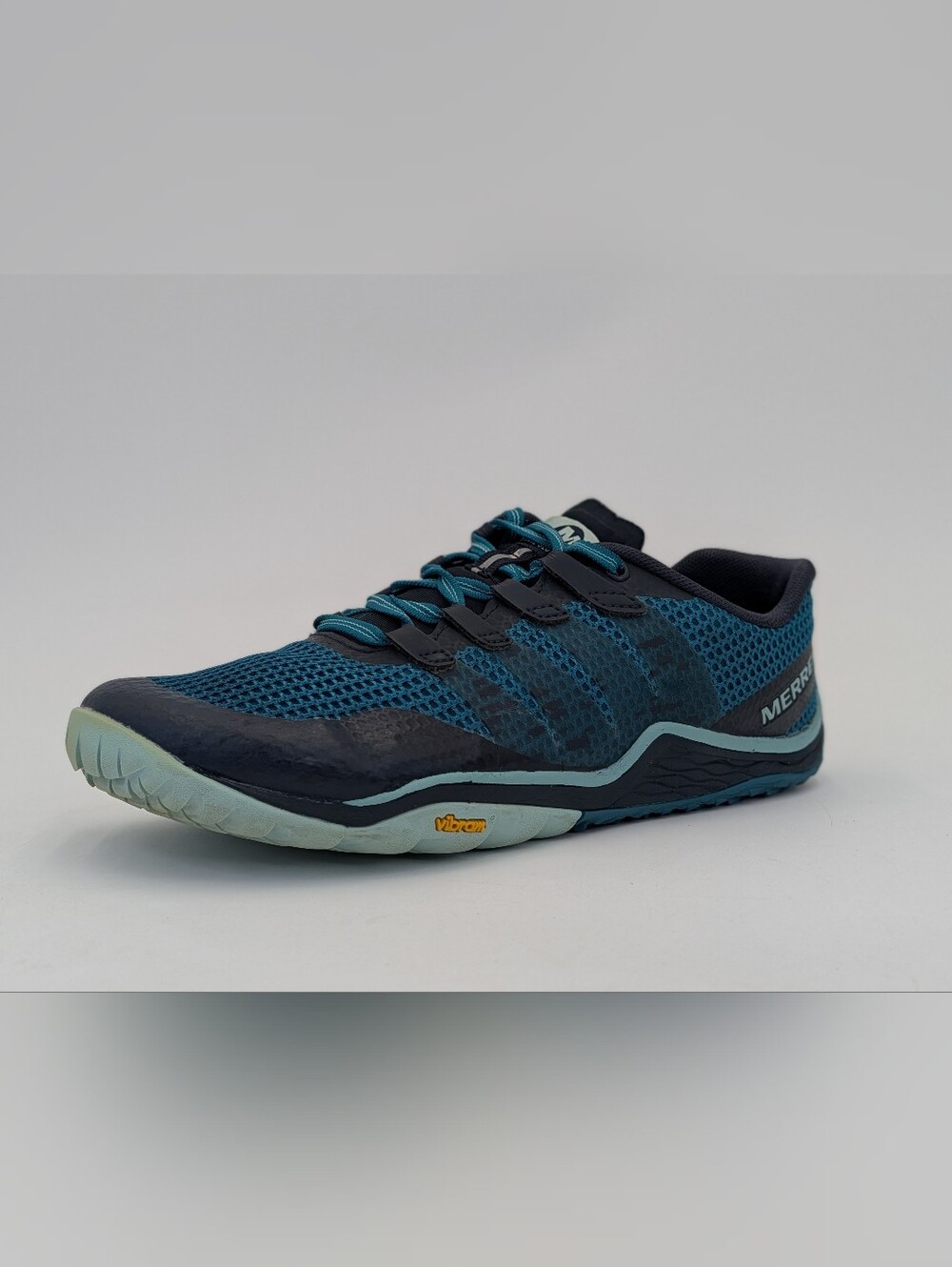 Merrell Sz 7.5 Trail Glove 5 Dark Teal Zero Drop Barefoot Trail Running Shoes - Picture 4 of 17